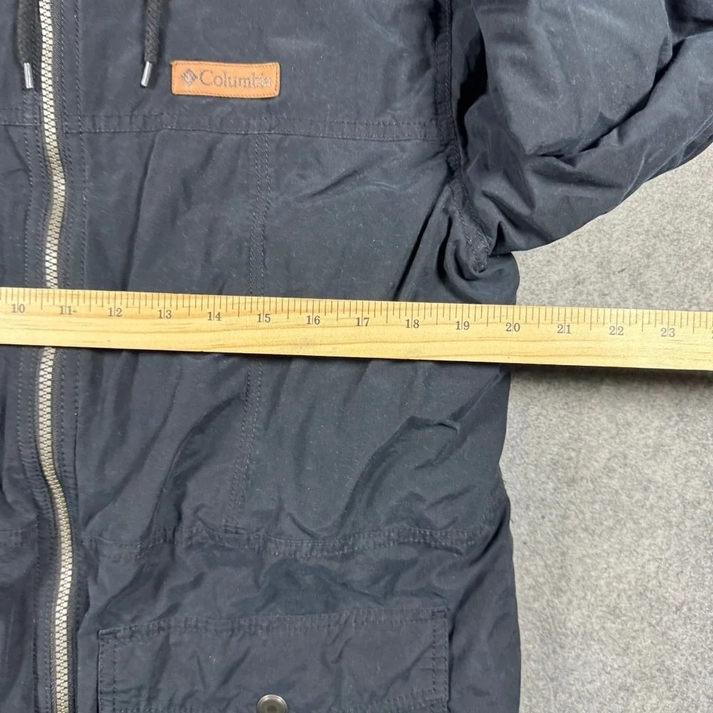 Columbia Sportswear Mens Black Insulated Hooded Parka Jacket Large Outdoors‎